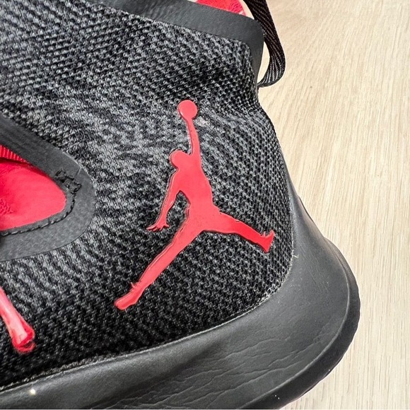 Jordan Fly Unlimited Anthracite‎ Gym Red Basketball High Top Sneakers 7.5 Shoe - Picture 5 of 11